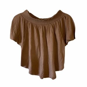 O’Neill Crop Top Off-the-Shoulder Green X Small